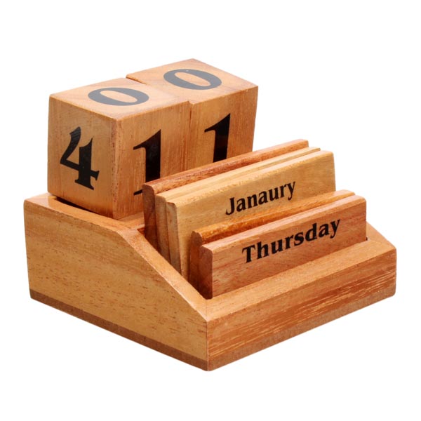 Wooden Printed Calendar
