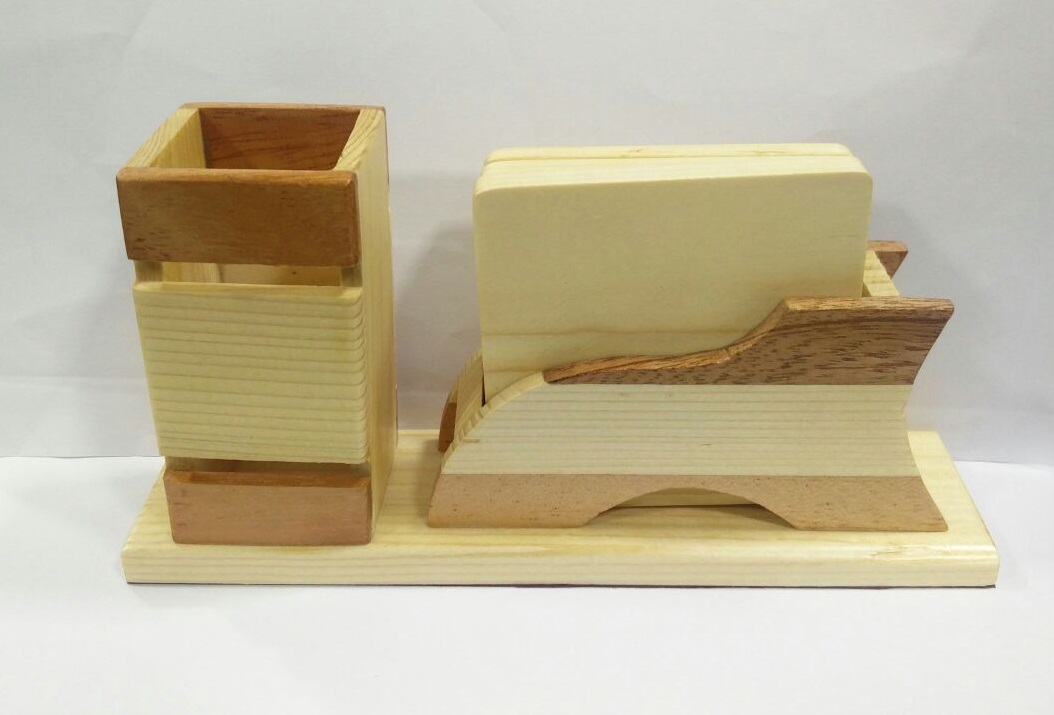 Tea Coaster Pen Stand